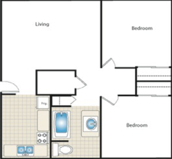 Monthly rent starting at: $1,230 Washer/Dryer Hook Ups Dishwasher Remodeled Kitchens